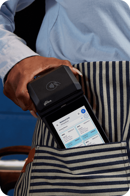 Portable POS ready for tableside orders
